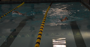 A lady Spartans swimmer competes in the tough meet. Photo by Tori Wallace