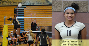 Freshman Celeste James brought her a-game and played well to be named All American. Photos provided by Henry Jackson and Jerry Esparza. 