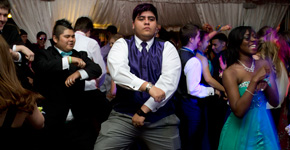 Student Cody McNeil dances at Prom along with his fellow students. Photo provided by Photo Club 