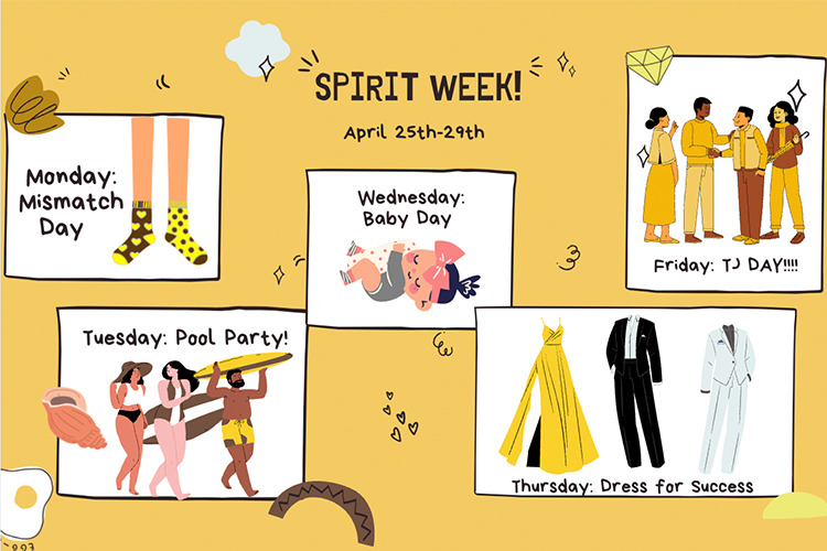 spirit week dress for success day at school ideas